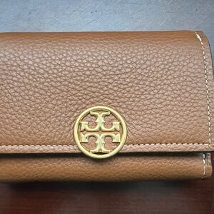 TORY BURCH MILLER MEDIUM FLAP LEATHER WALLET NEW WITH TAGS 13.5 X 9.5